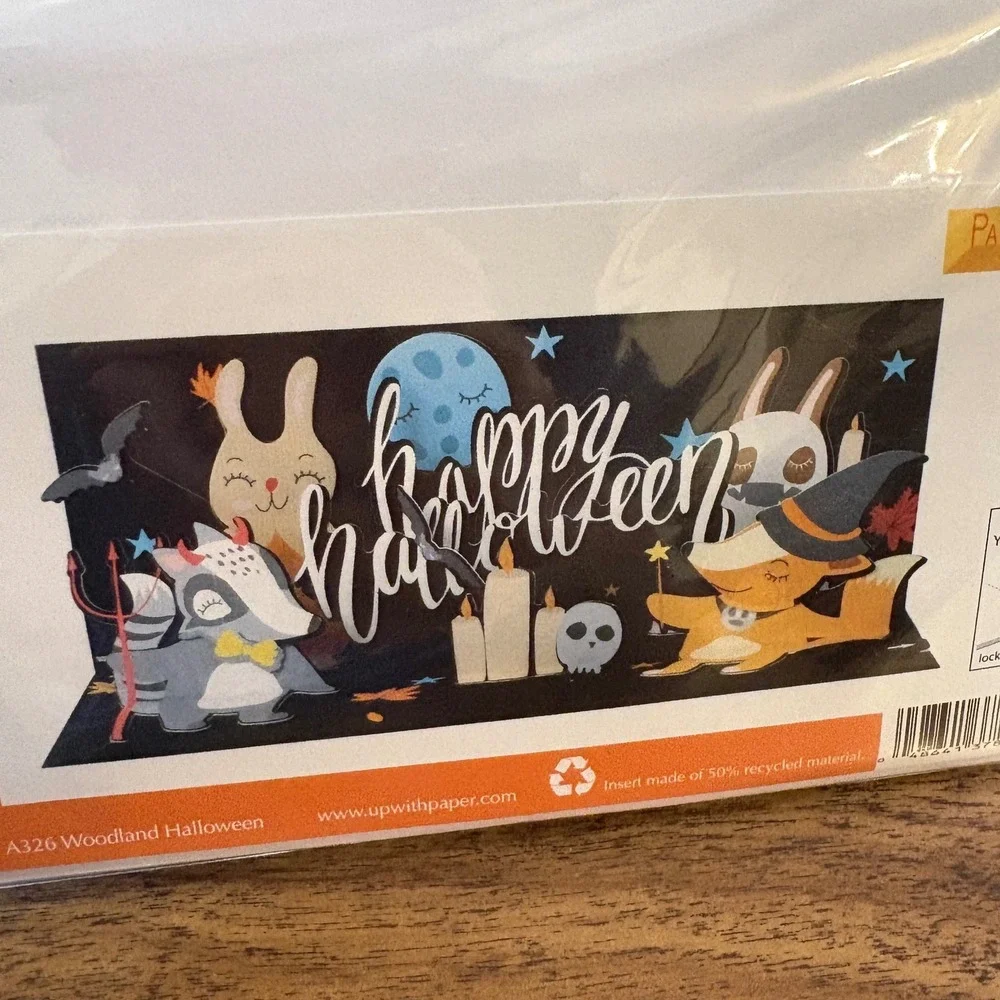 2 Up With Paper Halloween Party & Woodland Sound Pop-Up‎ Cards - New